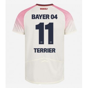 Bayer Leverkusen Martin Terrier #11 Jalkapallovaatteet Vieraspaita 2025-26 Lyhythihainen